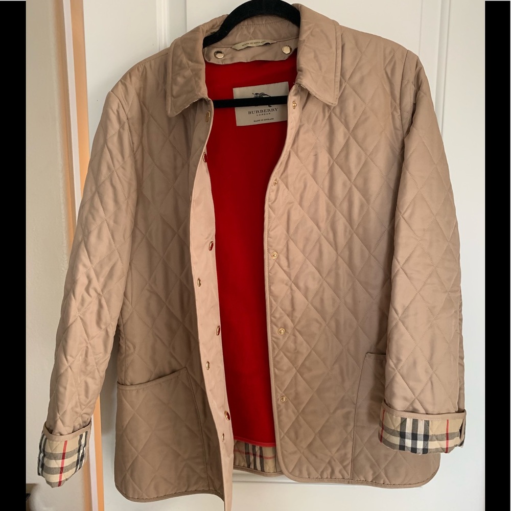 Burberry Quilted w/detachable Wool Lined Jacket